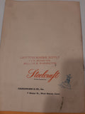 Steelcraft boats brochure 1950's rare 4 pages with prices