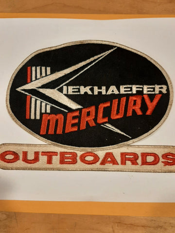 Mercury Kiekhaefer outboards Vintage original jacket patch 6"X 8 1/2"